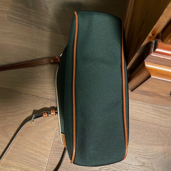 Dooney & Burke letter carrier crossbody purse - canvas and leather - Picture 6 of 7